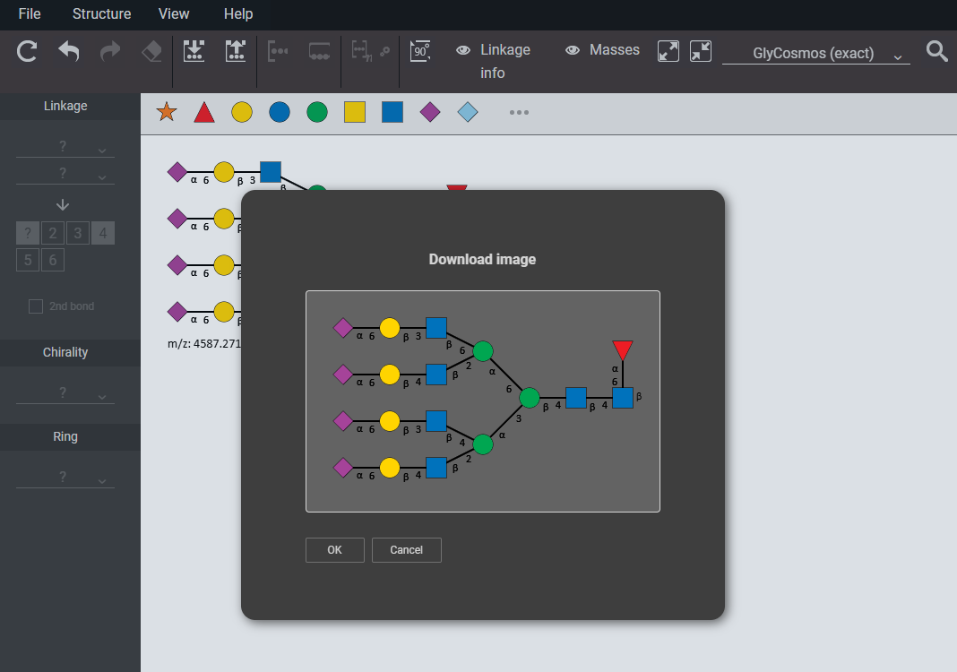 糖鎖画像保存ダイアログ